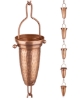 Picture of U-nitt pure Copper Rain Chain: stamped cup 8 - 1/2 ft #786/231