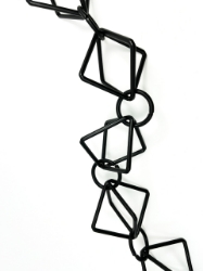 Picture of U-nitt Rain Chain 3 feet Extension #6004BLK: one link extension 