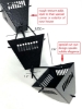 Picture of U-nitt  Rain Chain for Gutter: Square Joy Black;  Rough Surface; Length: 8.5 ft (Whole Chain) 3122BBLK