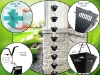 Picture of U-nitt  Rain Chain for Gutter: Square Joy Black;  Rough Surface; Length: 8.5 ft (Whole Chain) 3122BBLK