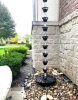 Picture of U-nitt  Rain Chain for Gutter: Square Joy Black;  Rough Surface; Length: 8.5 ft (Whole Chain) 3122BBLK