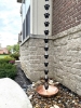 Picture of U-nitt  Rain Chain for Gutter: Square Jali Cup Black; Length: 8.5 ft (Whole Chain) 3121BLK