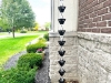 Picture of U-nitt  Rain Chain for Gutter: Square Joy Black;  Rough Surface; Length: 8.5 ft (Whole Chain) 3122BBLK