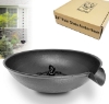 Picture of U-nitt 12" Rain Chain Anchoring Basin / Spill Bowl / Dish: with Attachment Chain, Black, #972BBLK