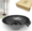 Picture of U-nitt 12" Rain Chain Anchoring Basin / Spill Bowl / Dish: with Attachment Chain, Black, #972FBLK-V2