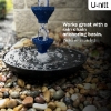 Picture of U-nitt Rain Chain for Roof Gutter Downspout, Water Catcher/Diverter, square blue 8 - 1/2 ft #5517BLU