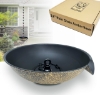 Picture of U-nitt 12" Rain Chain Anchoring Basin / Spill Bowl / Dish: with Attachment Chain, Black with Gold, #972GD