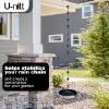 Picture of U-nitt 12" Rain Chain Anchoring Basin / Spill Bowl / Dish: with Attachment Chain, Black with Gold, #972GD