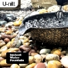 Picture of U-nitt 12" Rain Chain Anchoring Basin / Spill Bowl / Dish: with Attachment Chain, Black with Gold, #972GD